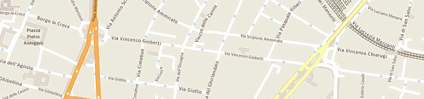 Mappa della impresa i fiesolani di sordi francesco a FIRENZE