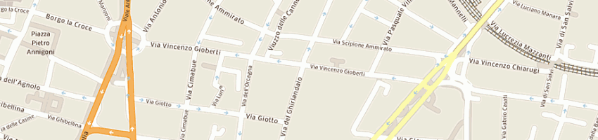 Mappa della impresa laboratorio artigiano pasticceria di secco e gorini snc di secco giovanni gorini paola e c a FIRENZE