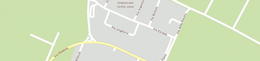 Mappa della impresa serigrafia magalini e preti snc a CENTO