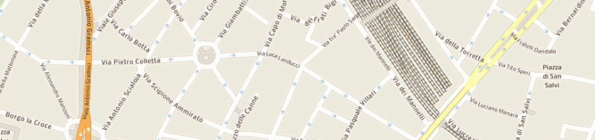 Mappa della impresa borrani leandro a FIRENZE