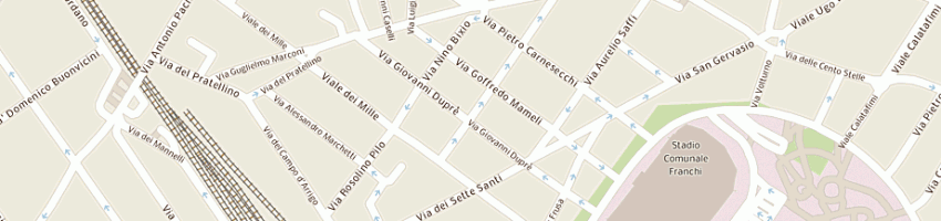 Mappa della impresa associazione centro coordinamento viola club a FIRENZE