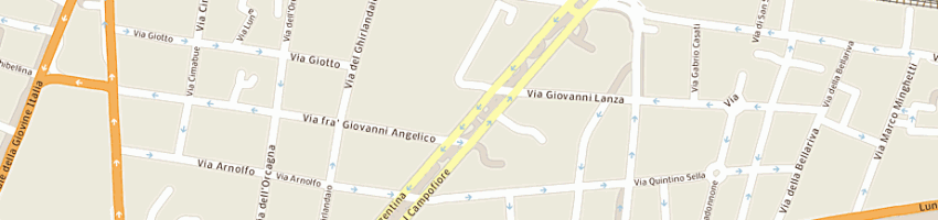 Mappa della impresa arash sas a FIRENZE