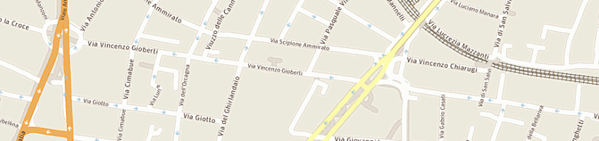 Mappa della impresa emporio pacini di pacini arabella a FIRENZE