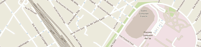 Mappa della impresa all'ospitalita'dei sette santi a FIRENZE