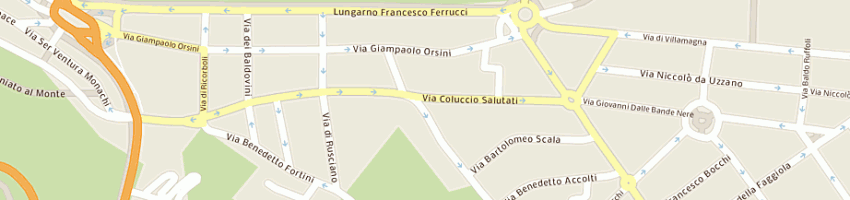 Mappa della impresa le grandi marche (srl) a FIRENZE