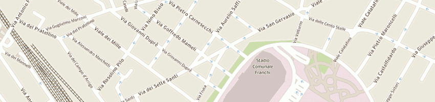 Mappa della impresa associazione tifosi fiorentini - firenze per la fiorentina a FIRENZE