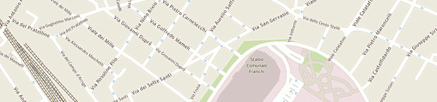 Mappa della impresa calcio d'angolo a FIRENZE