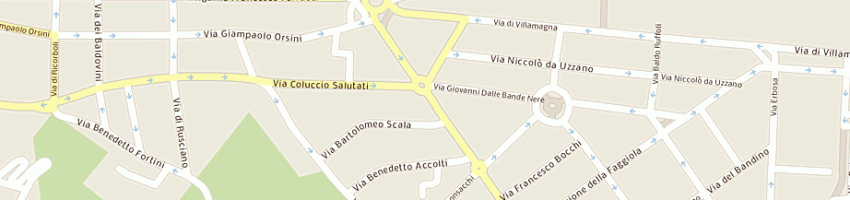 Mappa della impresa roggi a FIRENZE