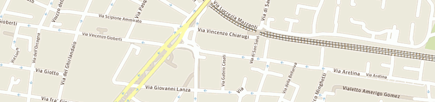 Mappa della impresa tozzi carlo di tozzi g e a sas a FIRENZE