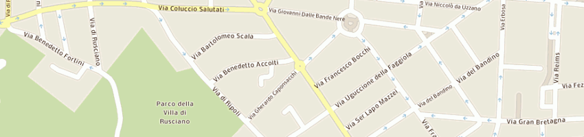 Mappa della impresa farmacia gavinana snc a FIRENZE