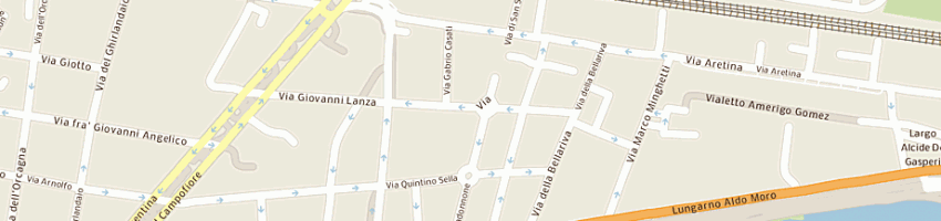 Mappa della impresa ganzaroli srl a FIRENZE