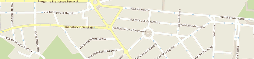 Mappa della impresa studio ceriani di aldo ceriani e c sas a FIRENZE
