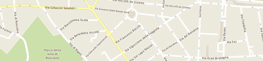 Mappa della impresa dini marco a FIRENZE
