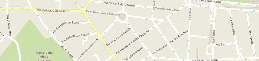 Mappa della impresa panificio zangheri di moretti maurizio e c snc a FIRENZE