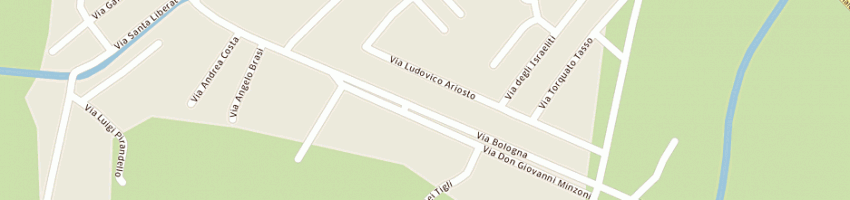 Mappa della impresa bar ai portici a FERRARA