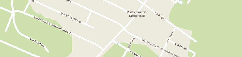 Mappa della impresa malavasi leonardo a CENTO