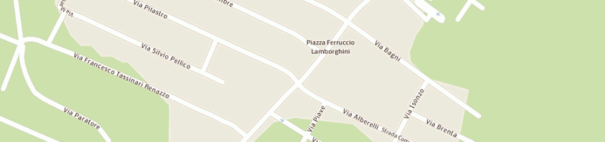 Mappa della impresa guercino immobiliare snc di pirani gianfranco e c a CENTO