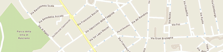 Mappa della impresa onoranze funebri toscane spa a FIRENZE