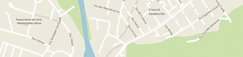 Mappa della impresa centro sociale anziani croce a CASALECCHIO DI RENO