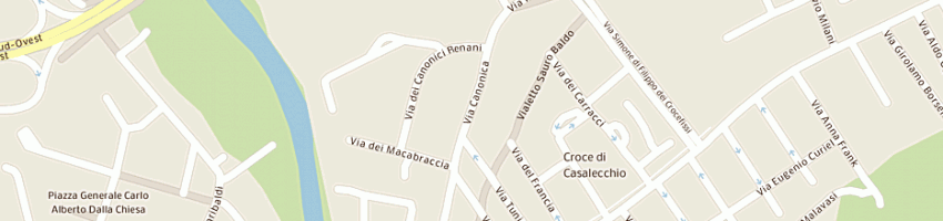 Mappa della impresa monari valeria a CASALECCHIO DI RENO