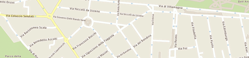 Mappa della impresa arcobaleno di mannucci alberto e c sas a FIRENZE