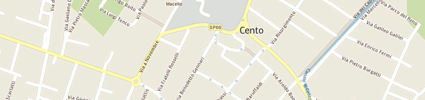Mappa della impresa comune di cento-scuole elementari carducci a CENTO