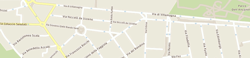 Mappa della impresa peuzzi leonardo a FIRENZE