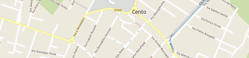 Mappa della impresa cavallini stefano a CENTO