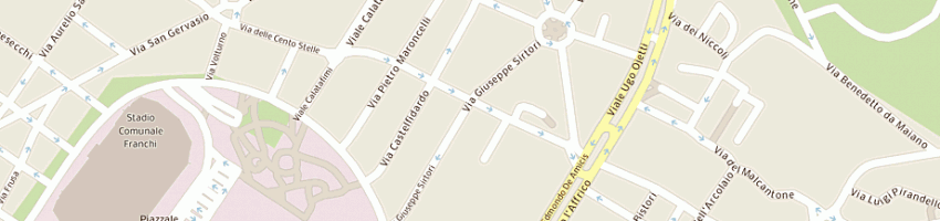 Mappa della impresa viola club settebello a FIRENZE