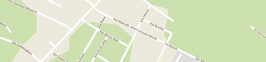 Mappa della impresa borselli luciano a CENTO