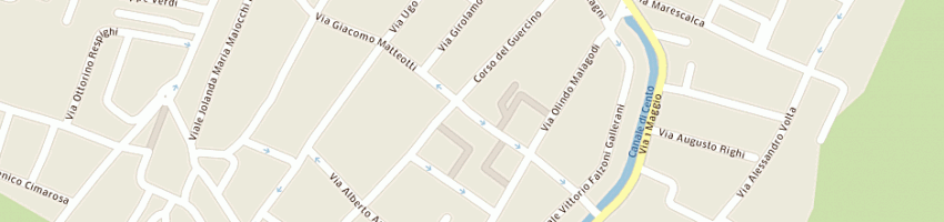 Mappa della impresa ottica pradelli di elena ed enrichetta pradelli snc a CENTO