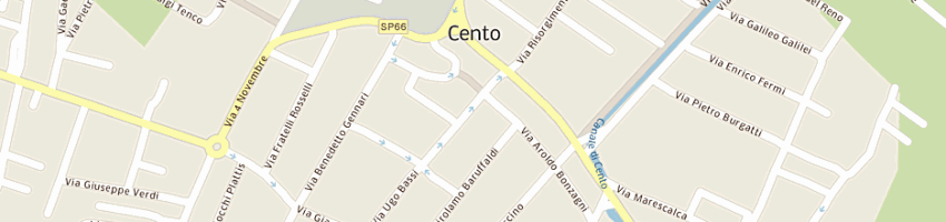 Mappa della impresa elisir snc di schiavina elisa e c a CENTO