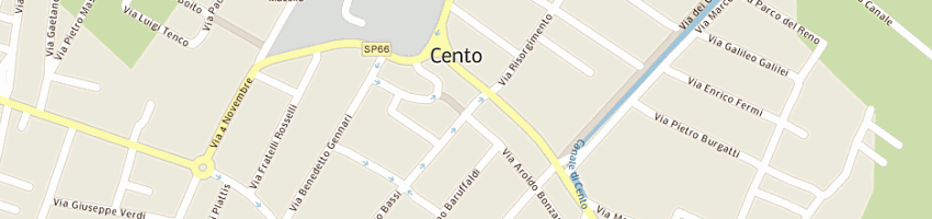 Mappa della impresa sati di tivelli carolina sas a CENTO