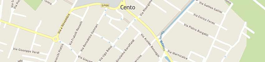 Mappa della impresa officina matli' a CENTO