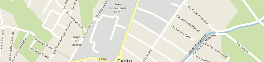 Mappa della impresa ac autopratiche cento sas di roda mariarosa e c a CENTO