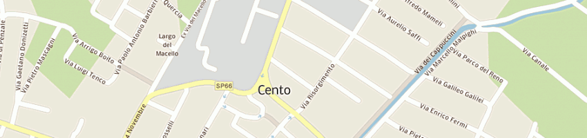 Mappa della impresa lamborghini nerio a CENTO