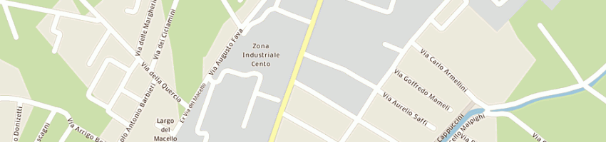 Mappa della impresa frigor centese srl a CENTO