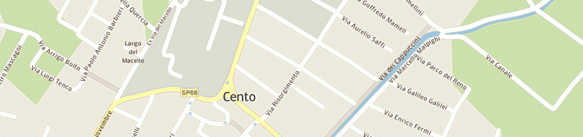 Mappa della impresa buriani antonio a CENTO