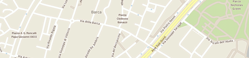 Mappa della impresa farmacia della barca a BOLOGNA