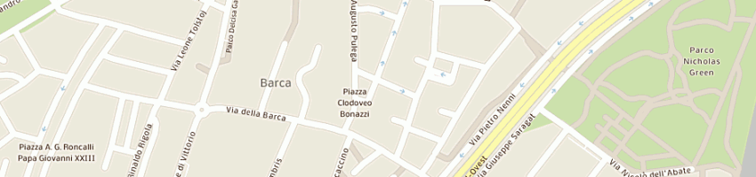 Mappa della impresa cavalli romana a BOLOGNA