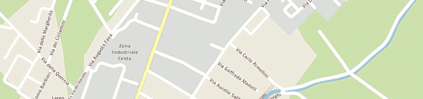 Mappa della impresa aere lauretta a CENTO