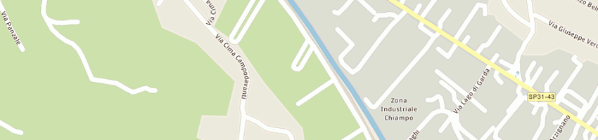 Mappa della impresa chiamposplit sas di dal dosso remo e c a CHIAMPO