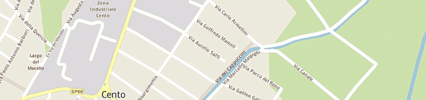 Mappa della impresa dinelli giancarlo a CENTO