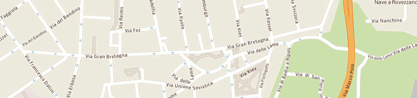 Mappa della impresa casa della mantovana e c snc a FIRENZE
