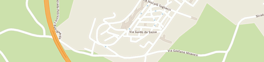 Mappa della impresa circolo arci xxv aprile a SIENA