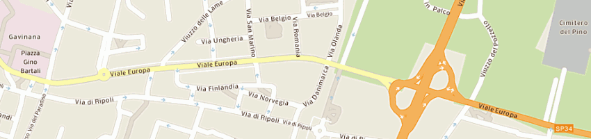 Mappa della impresa boutique 164 a FIRENZE