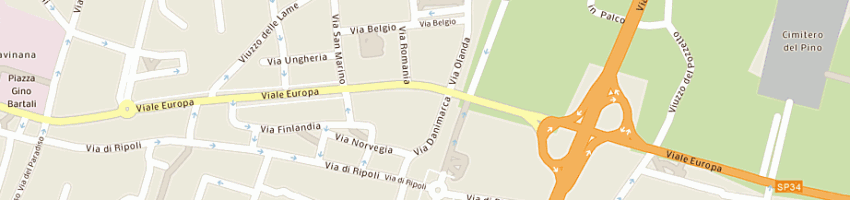 Mappa della impresa cinius srl a FIRENZE