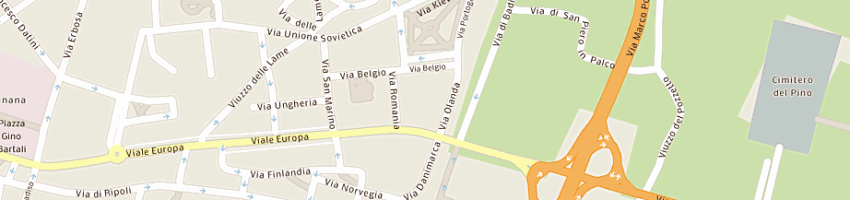 Mappa della impresa s tommaso d'aquino scs a rl a FIRENZE
