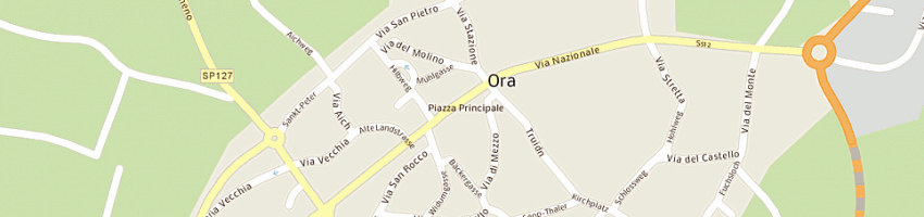 Mappa della impresa winnischhofer macelleria e panificio a ORA