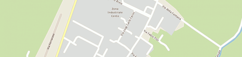 Mappa della impresa ramponi franco a CENTO